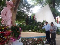 Hacienda rinde homenaje al Héroe Nacional Gral. de Hombres y Mujeres Libres Augusto C. Sandino.
