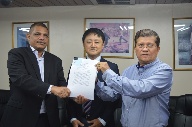 Nicaragua y Japón firman Memorándum de entendimiento de préstamo para el proyecto de construcción de puentes entre Rio Blanco y Siuna.