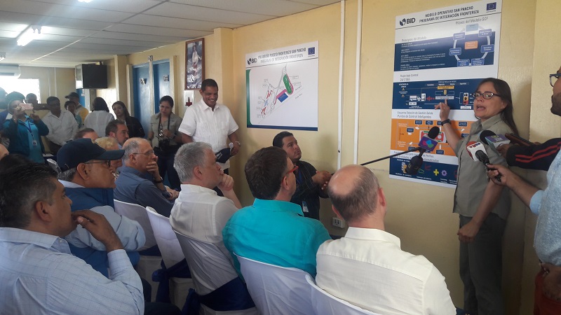 Unión Europea y BID visitaron puesto de frontera San Pancho en Rio San Juan.