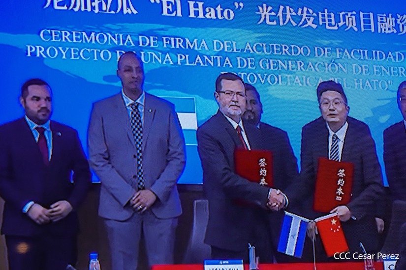 Nicaragua y China firman acuerdos para el Proyecto Solar El Hato