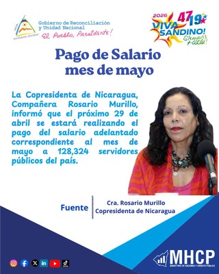 Pago Adelantado del mes de mayo