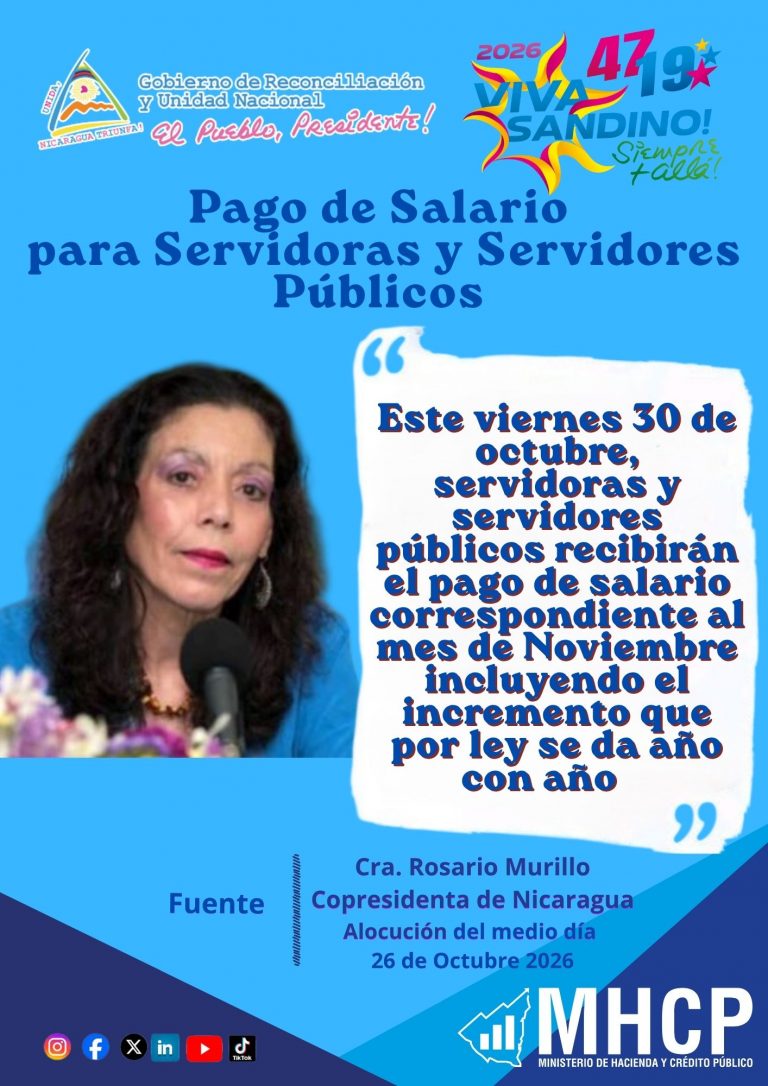 Pago de Salario a Servidoras y Servidores Publicos